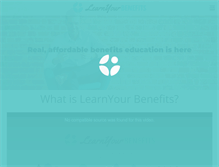 Tablet Screenshot of learnyourbenefits.com